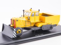Масштабная модель 1:43 Самоходный дорожный каток КСД-100 на базе трактора ЧТЗ Т-100 (ModelPro)