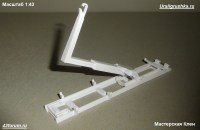 Комплект для сборки: 1:43 рабочий механизм Мультилифт \ Multilift для отечественных и зарубежных грузовых автомобилей (Клен)