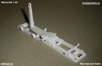 Комплект для сборки: 1:43 рабочий механизм Мультилифт \ Multilift для отечественных и зарубежных грузовых автомобилей (Клен)