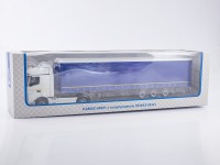 Масштабная модель 1:43 Седельный тягач 4х2 КамАЗ-54901, белый, со шторным полуприцепом НефАЗ-93341, синий, Автоистория (АИСТ) для ПАО КАМАЗ