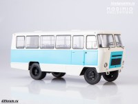 Коллекционная масштабная модель 1:43 Автобус Кубань-Г1А1-02 бело-голубой с журналом №3 (Наши Автобусы. Modimio)