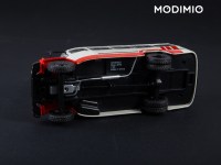 Масштабная модель 1:43 Пригородный автобус КАвЗ-3976, красно-белый, с журналом №10 (Наши Автобусы. Modimio)