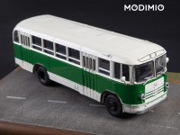 Коллекционная масштабная модель 1:43 Городской автобус ЗиЛ-158 зеленый с журналом №11 (Наши Автобусы. Modimio)