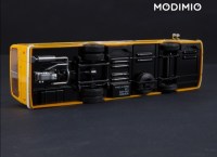 Масштабная модель 1:43 Городской автобус ЛАЗ-4202, желтый с журналом №12 (Наши Автобусы. Modimio)