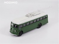 Коллекционная масштабная модель 1:43 Троллейбус ЯТБ-1, зеленый, с журналом №14 (Наши Автобусы. Modimio)