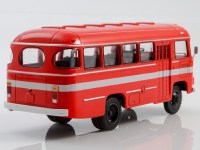 Масштабная модель 1:43 Полноприводный автобус 4х4 ПАЗ-3201С (-320101) с журналом №32 (Наши Автобусы. Modimio)
