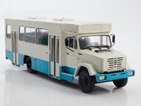 Масштабная модель 1:43 Капотный автобус ГолАЗ-4242 с журналом №41 (Наши Автобусы. Modimio)