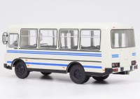 Масштабная модель 1:43 Отечественный двухдверный автобус ПАЗ-32051 с журналом №43 (Наши Автобусы. Modimio)