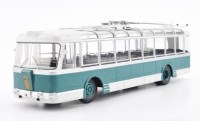Масштабная модель 1:43 Экскурсионный троллейбус СВАРЗ ТБЭС (ВСХВ) с журналом №56 (Наши Автобусы. Modimio)
