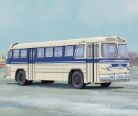 Масштабная модель 1:43 Опытный городской автобус ЗиС-129 с журналом №58 (Наши Автобусы. Modimio)