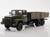 Масштабная модель 1:43 Трехосный бортовой грузовик 6х4 КрАЗ-250, с журналом №63 (Легендарные грузовики СССР)