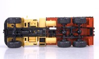 Коллекционная масштабная модель 1:43 Грузовой автомобиль КрАЗ-255 с тентом, 1979г., оранжевый (НАП)