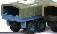 Коллекционная масштабная модель 1:43 Грузовой автомобиль КрАЗ-255 с тентом, голубой (Наш Автопром)