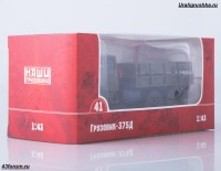 Коллекционная масштабная модель 1:43 Бортовой автомобиль 6х6 Миасский-375Д без тента, хаки (Наши Грузовики)