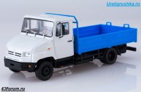 Коллекционная масштабная модель 1:43 Бортовой автомобиль 4х2 ЗиЛ-5301 Бычок, без тента (Наши  Грузовики)