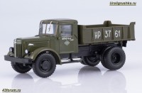 Коллекционная масштабная модель 1:43 Самосвал 4х2 МАЗ-205, хаки (Наши Грузовики)
