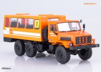Коллекционная масштабная модель 1:43 Вахтовый автобус 6х6 на  шасси Миасского грузовика  -43223 (Наши Грузовики №31)