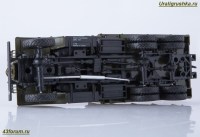 Коллекционная масштабная модель 1:43 Бортовой автомобиль 6х6 ЗиС-151 без тента, хаки (Наши Грузовики)