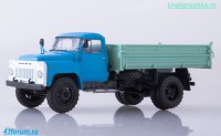 Коллекционная масштабная модель 1:43 Сельскохозяйственный самосвал 4х2 Горький САЗ-3507 (53) (Наши Грузовики)