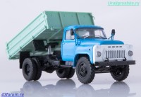 Коллекционная масштабная модель 1:43 Сельскохозяйственный самосвал 4х2 Горький САЗ-3507 (53) (Наши Грузовики)