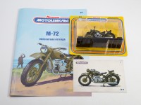 Масштабная модель 1:24 Советский мотоцикл М-72 с журналом №7 "Наши Мотоциклы" (MODIMIO Collections)
