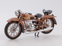Масштабная модель 1:24 Советский мотоцикл М-63 "Урал-2" с журналом №10 "Наши Мотоциклы" (MODIMIO Collections)