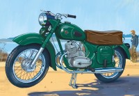 Масштабная модель 1:24 Советский мотоцикл К-175 с журналом №12 "Наши Мотоциклы" (MODIMIO Collections)