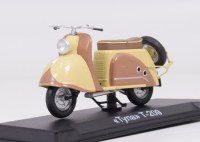 Масштабная модель 1:24 Советский мотороллер "Тула" Т-200 с журналом №27 "Наши Мотоциклы" (MODIMIO Collections)