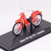 Масштабная модель 1:24 Советский мотоцикл JAWA 50 TYP 511 JAWETTA с журналом №28 "Наши Мотоциклы" (MODIMIO Collections)