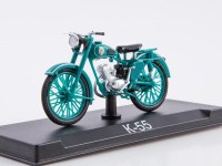 Масштабная модель 1:24 Советский мотоцикл К-55 с журналом №49 "Наши Мотоциклы" (MODIMIO Collections)