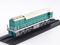 Масштабная модель 1:87 Советский тепловоз ТЭ114, зеленый, с журналом №13 (Наши Поезда. Modimio)