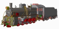 Масштабная модель 1:87 Паровоз Эр с журналом № (Наши Поезда. Modimio)
