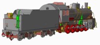 Масштабная модель 1:87 Паровоз Эр с журналом № (Наши Поезда. Modimio)