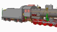Масштабная модель 1:87 Паровоз Эр с журналом № (Наши Поезда. Modimio)