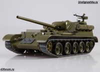 Коллекционная масштабная модель 1:43 СУ-101 с журналом Наши Танки №44 (MODIMIO Collections)