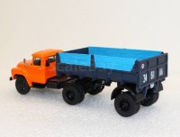 Сборная модель 1:43 Одноосный самосвальный полуприцеп ПС-1305 с надставными бортами для ЗиЛ-130В1 (Клен)