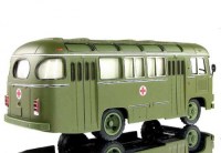 Коллекционная модель автобус ПАЗ-672М санитарный