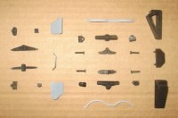 Сборная модель 1:43 Трехосный советский прицеп-тяжеловоз ЧМЗАП-5208 для перевозки спецтехники (Клен)