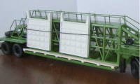 Панель забора 1:43 на масштабной модели полуприцепа (Мастерская)