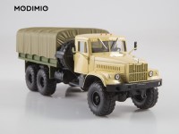 Масштабная модель 1:43 Бортовой автомобиль 6х6 КрАЗ-255Б1, с журналом №34 (Легендарные грузовики СССР)
