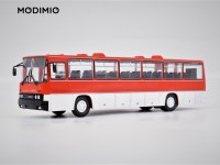 Коллекционная масштабная модель 1:43 Междугородний автобус Икарус-250.59, красно-белый, с журналом №18 (Наши Автобусы. Modimio)