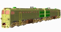 Масштабная модель 1:87 Двухсекционный тепловоз 2ТЭ10Л с журналом № (Наши Поезда. Modimio)