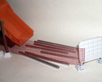 Сетка строительная А-40 красная, ширина 185 см, 1:43 (Уральская миниатюра)