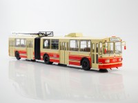 Масштабная модель 1:43 Троллейбус ЗиУ-10 (ЗиУ-683, ЗиУ-6205), белый, красный, г. Москва, маршрут 48, бортовой 6625, Start Scale Models (SSM)
