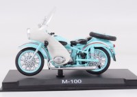 Масштабная модель 1:24 Советский мотоцикл М-100 с журналом спецвыпуск №2 "Наши Мотоциклы" (MODIMIO Collections)