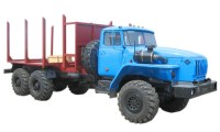 сортиментовоз на базе Урал-4320-0811-30 с колесной базой 4555 + 1400 мм