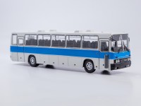 Масштабная модель 1:43 Междугородний автобус Икарус-250.59, белый, синий, Советский Автобус (СОВА)