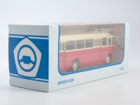 Масштабная модель 1:43 Городской автобус Икарус-620, красный, белый, Советский Автобус (СОВА)