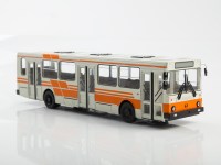 Масштабная модель 1:43 Городской автобус ЛиАЗ-5256 белый, желтый, Советский Автобус (СОВА)