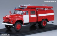 Коллекционная масштабная модель 1:43 Пожарный автомобиль АЦ-40 (130) 63Б без надписи (SSM)